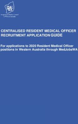 CENTRALISED RESIDENT MEDICAL OFFICER RECRUITMENT APPLICATION GUIDE - For applications to 2020 Resident Medical Officer positions in Western ...
