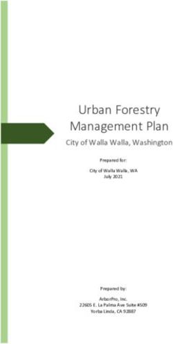 Urban Forestry Management Plan - City of Walla Walla, Washington June 2021