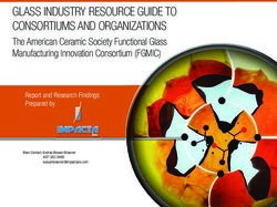 GLASS INDUSTRY RESOURCE GUIDE TO CONSORTIUMS AND ORGANIZATIONS - The American Ceramic Society
