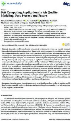 Soft Computing Applications in Air Quality Modeling: Past, Present, and Future - MDPI