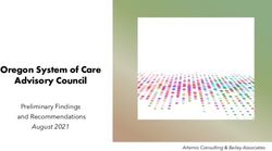 Oregon System of Care Advisory Council - Preliminary Findings and Recommendations - Oregon.gov
