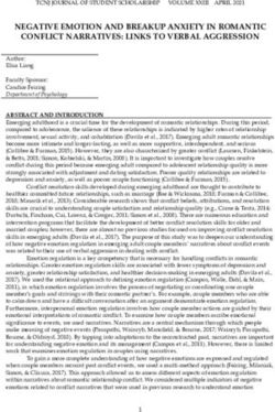 NEGATIVE EMOTION AND BREAKUP ANXIETY IN ROMANTIC CONFLICT NARRATIVES: LINKS TO VERBAL AGGRESSION