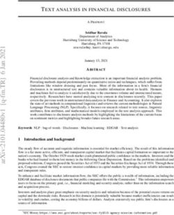 TEXT ANALYSIS IN FINANCIAL DISCLOSURES