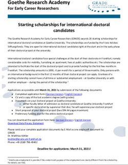 Goethe Research Academy - For Early Career Researchers - Goethe ...