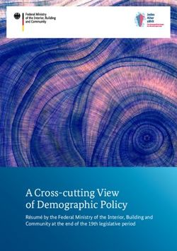 A Cross-cutting View of Demographic Policy - Résumé by the Federal Ministry of the Interior, Building and Community at the end of the 19th ...
