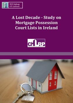 A Lost Decade - Study on Mortgage Possession Court Lists in Ireland - RTE