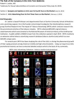 The Role of the Company in the JUUL Teen Epidemic - House Docs