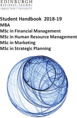 Student Handbook 2018-19 - MBA MSc in Financial Management MSc in Human Resource Management MSc in Marketing MSc in Strategic Planning - Edinburgh ...