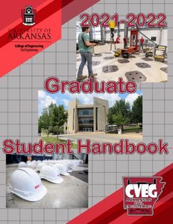 Civil Engineering Graduate Student Handbook 2021-2022