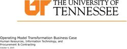 Operating Model Transformation Business Case - Human Resources, Information Technology, and Procurement & Contracting October 4, 2019 - The ...