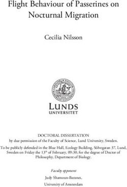 Flight Behaviour of Passerines on Nocturnal Migration