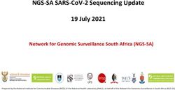 NGS-SA SARS-COV-2 SEQUENCING UPDATE 19 JULY 2021