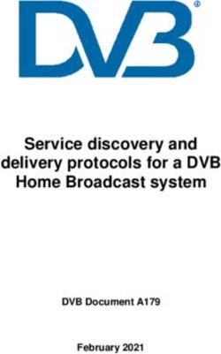 Service discovery and delivery protocols for a DVB Home Broadcast system - DVB Document A179 February 2021