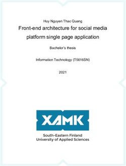 Front-end architecture for social media platform single page application - Huy Nguyen Thac Quang Bachelor's thesis Information Technology ...
