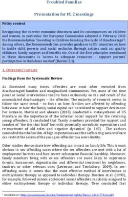 Troubled Families Presentation for PL 2 meetings - Isfol