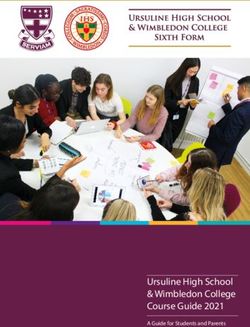 Ursuline High School & Wimbledon College Course Guide 2021 - A Guide for Students and Parents