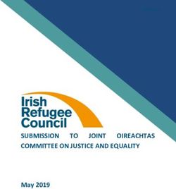 SUBMISSION COMMITTEE ON JUSTICE AND EQUALITY TO