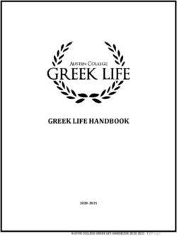 GREEK LIFE HANDBOOK - 2020-2021 AUSTIN COLLEGE GREEK LIFE HANDBOOK 2020-2021