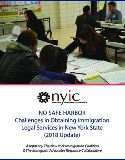 NO SAFE HARBOR Challenges in Obtaining Immigration Legal Services in New York State (2018 Update) - A report by The New York Immigration Coalition ...