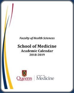 School of Medicine Academic Calendar - Faculty of Health Sciences - Queen's University