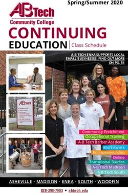 CONTINUING EDUCATION Class Schedule