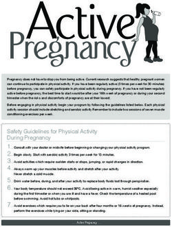 Safety Guidelines for Physical Activity During Pregnancy
