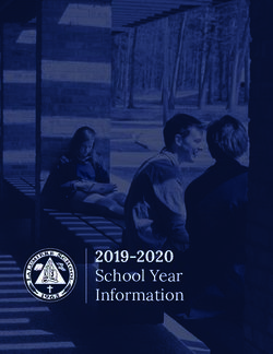 2019-2020 School Year Information - La Lumiere School