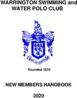 WATER POLO CLUB WARRINGTON SWIMMING and - NEW MEMBERS HANDBOOK 2020 Founded 1879 - Warrington Swimming & Water ...