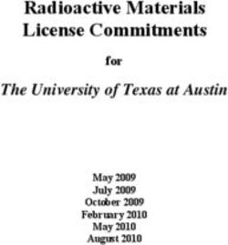 Radioactive Materials License Commitments - The University of Texas at Austin for