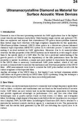 24 Ultrananocrystalline Diamond as Material for Surface Acoustic Wave Devices
