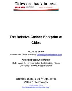 The Relative Carbon Footprint of Cities