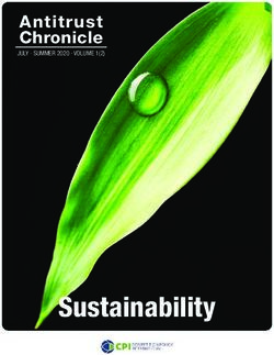 Sustainability - Antitrust Chronicle JULY SUMMER 2020 VOLUME 1(2) - Dechert LLP