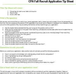 CPA Fall Recruit Application Tip Sheet