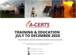TRAINING & EDUCATION JULY TO DECEMBER 2020 - A-CERTS