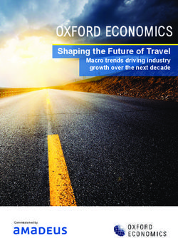 OXFORD ECONOMICS Shaping the Future of Travel - Macro trends driving industry growth over the next decade