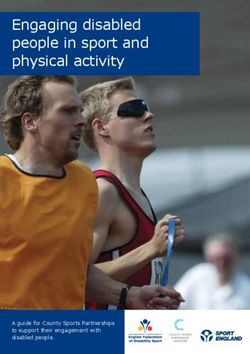 Engaging disabled people in sport and physical activity - A guide for County Sports Partnerships to support their engagement with disabled people.