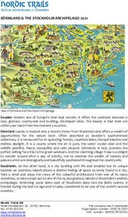 SÖRMLAND & THE STOCKHOLM ARCHIPELAGO 2021 - ASI Reisen