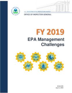FY 2019 EPA Management Challenges - OFFICE OF INSPECTOR GENERAL