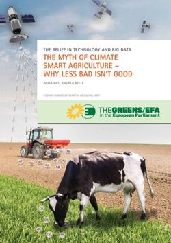 THE MYTH OF CLIMATE SMART AGRICULTURE - WHY LESS BAD ISN'T GOOD - THE BELIEF IN TECHNOLOGY AND BIG DATA - ARC2020
