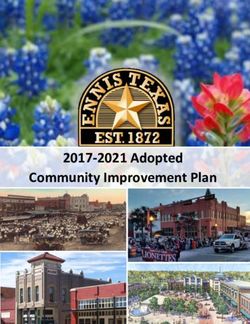 Community Improvement Plan - 2017-2021 Adopted - Ennis, TX