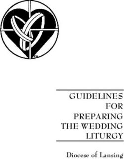GUIDELINES FOR PREPARING THE WEDDING LITURGY - Diocese of Lansing - Diocese of ...
