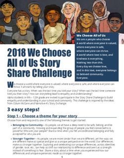 2018 We Choose All of Us Story Share Challenge