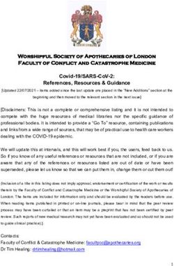 COVID-19/SARS-COV-2: REFERENCES, RESOURCES & GUIDANCE - THE WORSHIPFUL SOCIETY OF ...