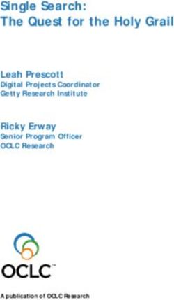 Single Search: The Quest for the Holy Grail - Leah Prescott Digital Projects Coordinator Getty Research Institute