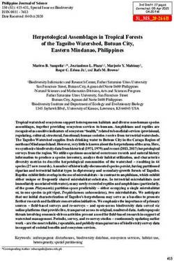 Herpetological Assemblages in Tropical Forests of the Taguibo Watershed, Butuan City, Eastern Mindanao, Philippines