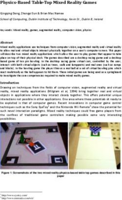 Physics-Based Table-Top Mixed Reality Games