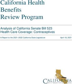 California Health Benefits Review Program - Analysis Of California ...