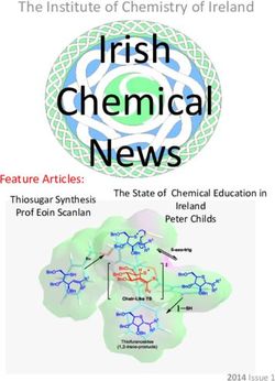 Irish Chemical News - The Institute of Chemistry of Ireland - Feature Articles