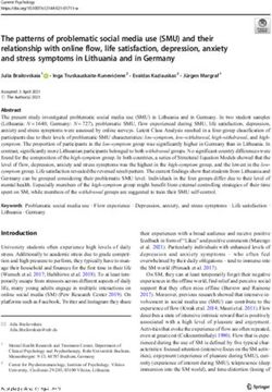 The patterns of problematic social media use (SMU) and their relationship with online flow, life satisfaction, depression, anxiety and stress ...