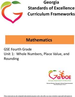 Georgia Standards of Excellence Curriculum Frameworks - GSE Fourth Grade Unit 1: Whole Numbers, Place Value, and Rounding